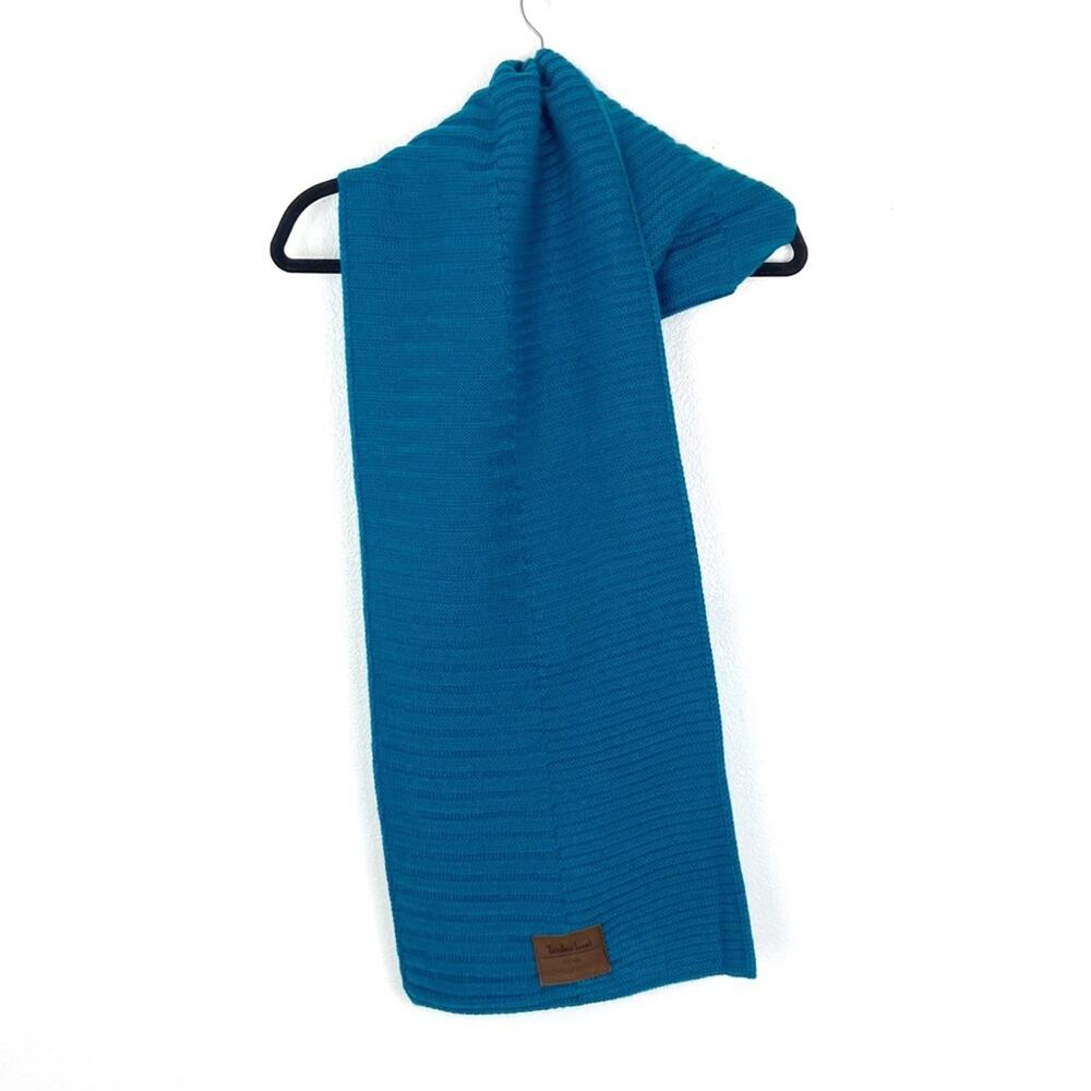 Timberland Knit Scarf Teal Blue
